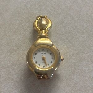 Gruen Gold-Tone Pendant Watch